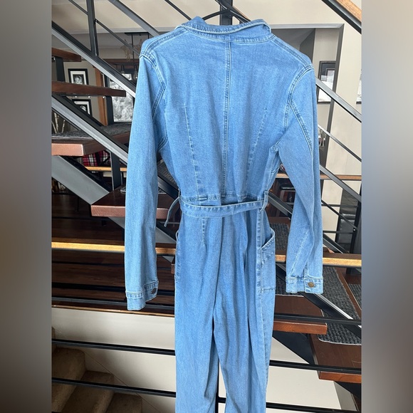 💙Fashion Nova Jean Jumpsuit💙 - Picture 6 of 8